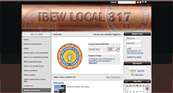 Desktop Screenshot of ibew317.net
